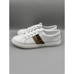 Ralph Lauren Janson II Action Leather Sneaker Size 8.5 Women